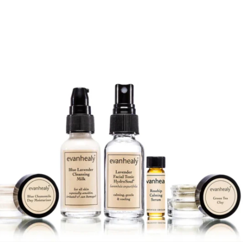 Evanhealy Calming Ritual Cleanser Toner Serum Moisturizer Mask Set